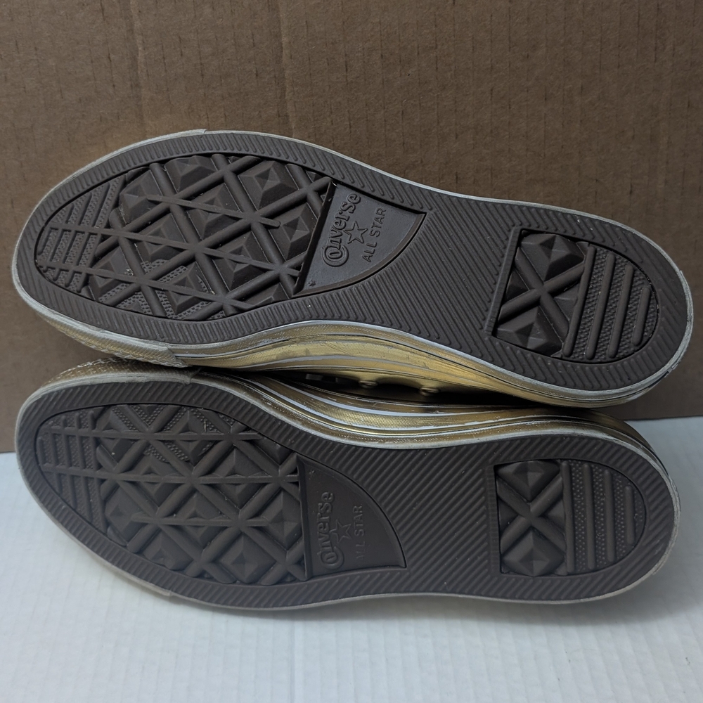 Converse All Star Women's Sneakers Size 10 Synthetic Gold - Picture 7 of 10